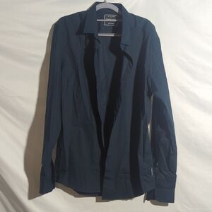 Scotch & Soda NWT Dark Green Dress Shirt Women’s XL Slim Fit